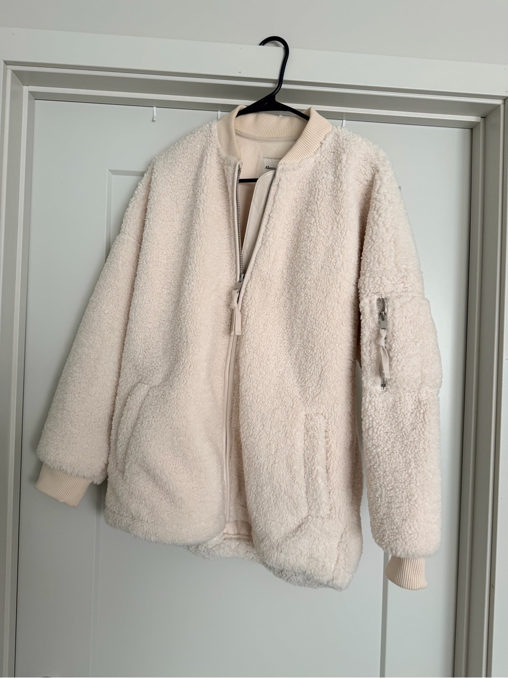 Abercrombie Women’s Sherpa Bomber Jacket